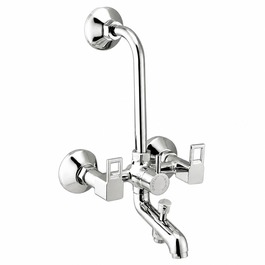Wall Mixer 3 in 1 with L Bend — Waterman Cube Collection
