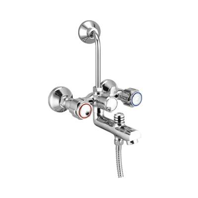 Wall Mixer 3 in 1 with L Bend — Waterman Deluxe Collection