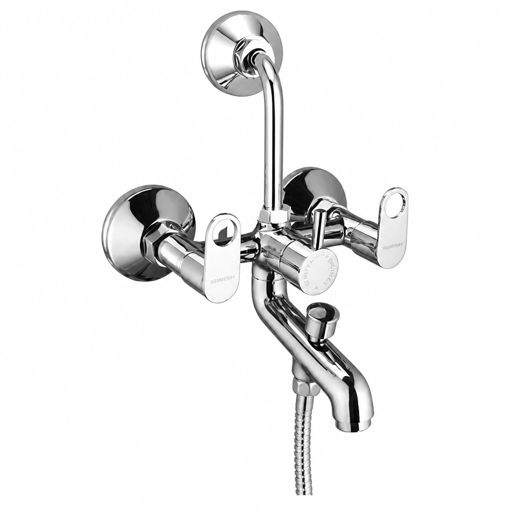 Wall Mixer 3 in 1 with L Bend — Waterman Roman Collection